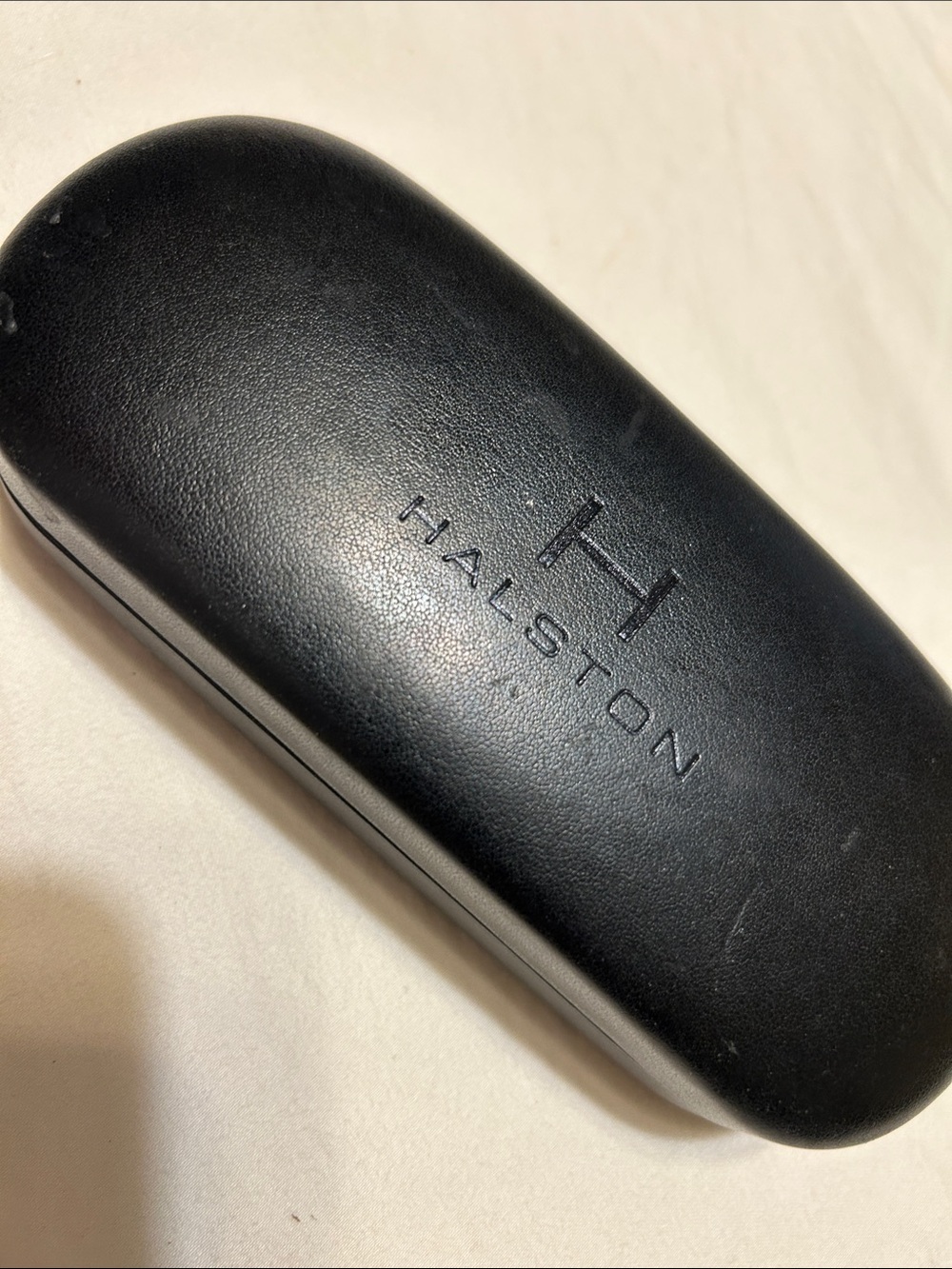 H by Halston Black Sunglasses Case with Embossed Logo